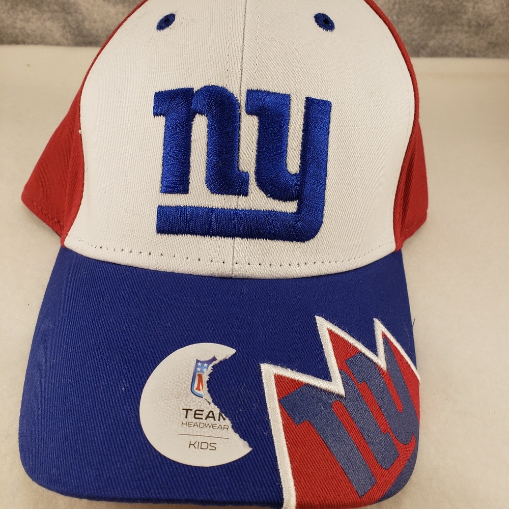 Kids NY Giants Ball Cap with Rounded Bill